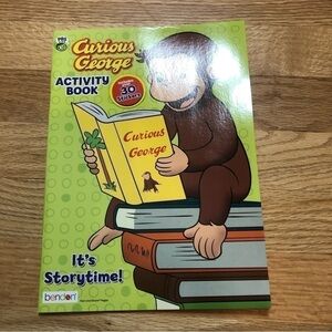 Curious George Activity Book NEW It’s Storytime Learning Workbook Coloring